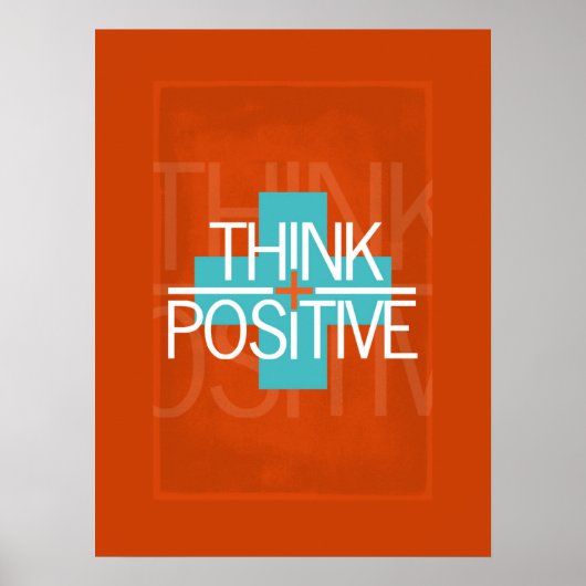 Positiv denken poster (Vorne)