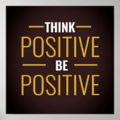 Positiv denken poster (Vorne)