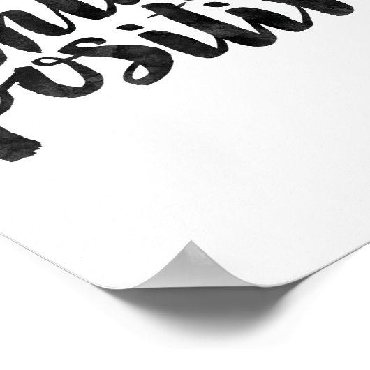 Positiv denken poster (Ecke)