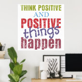 Positiv denken poster (Heimbüro)