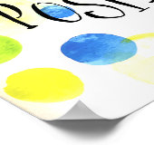 Positiv denken poster (Ecke)