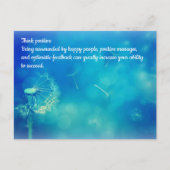 Positiv denken postkarte (Vorderseite)