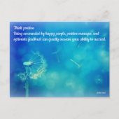 Positiv denken postkarte (Vorderseite)