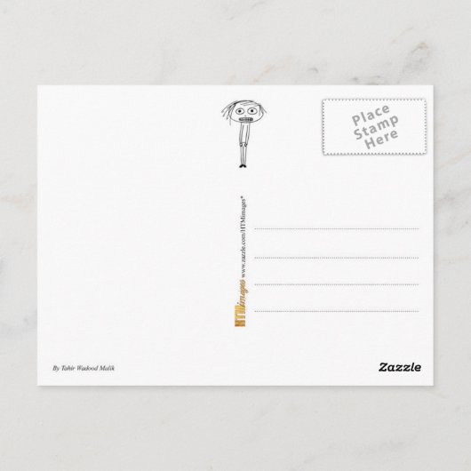 Positiv denken postkarte (Rückseite)