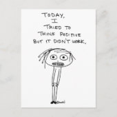 Positiv denken postkarte (Vorderseite)