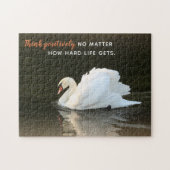 Positiv denken Swan Jigsaw Puzzle (Horizontal)