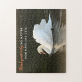 Positiv denken Swan Jigsaw Puzzle (Vertikal)