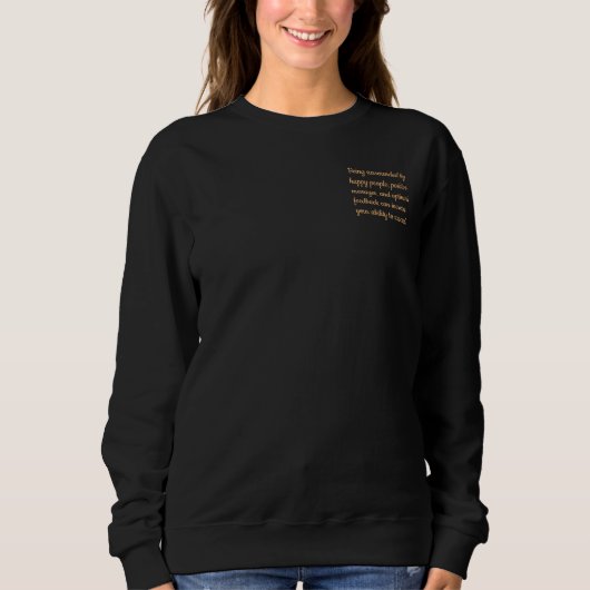 Positiv denken sweatshirt (Vorderseite)