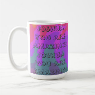 Positiv ermutigend Künstlerische Vibe farbig Kaffeetasse