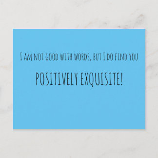 Positiv exquisit postkarte