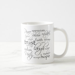 Positiv fasst Einzelteile ab Kaffeetasse