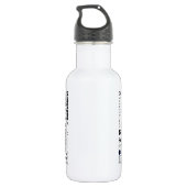 Positiv fasst Typografie ab Edelstahlflasche (Rückseite)