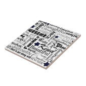 Positiv fasst Typografie ab Fliese (Seite)