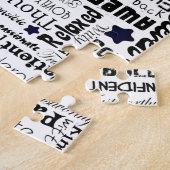 Positiv fasst Typografie ab Puzzle (Seite)