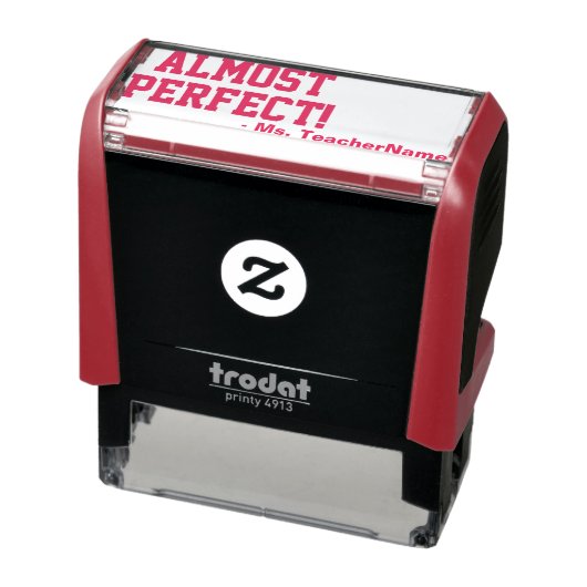 Positiv "Fast perfekt!" Briefmarke aus Kautschuk Permastempel (Produkt)