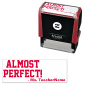 Positiv "Fast perfekt!" Briefmarke aus Kautschuk Permastempel (Beispiel)