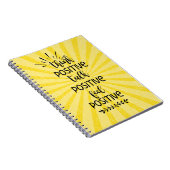 positiv fühlen Sie sich positiv geistige Gesundhei Notizblock (Rechte Seite)