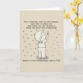 Positiv gesegnet karte (Gelbe Blume)