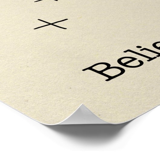 Positiv gesegnet poster (Ecke)