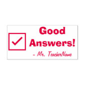 Positiv "Gute Antworten!" Briefmarke aus Gummi Permastempel (Design)