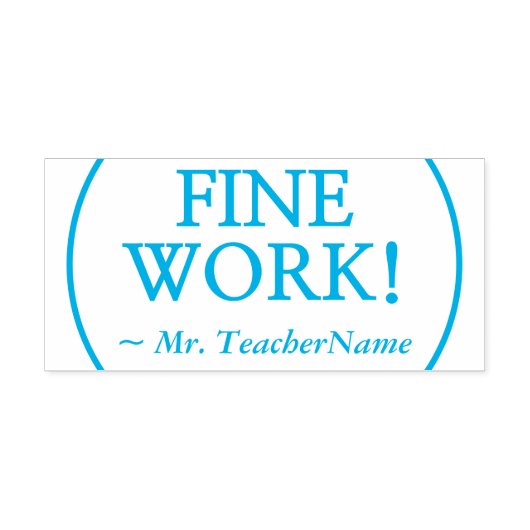 Positiv "GUTE ARBEIT!" Instructor Rubber Briefmark Permastempel (Design)