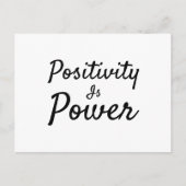 Positiv ist Power Postkarte (Vorderseite)