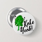 Positiv Kale Pun - Kale Yeah! Button (Vorne & Hinten)
