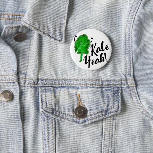 Positiv Kale Pun - Kale Yeah! Button (Beispiel)