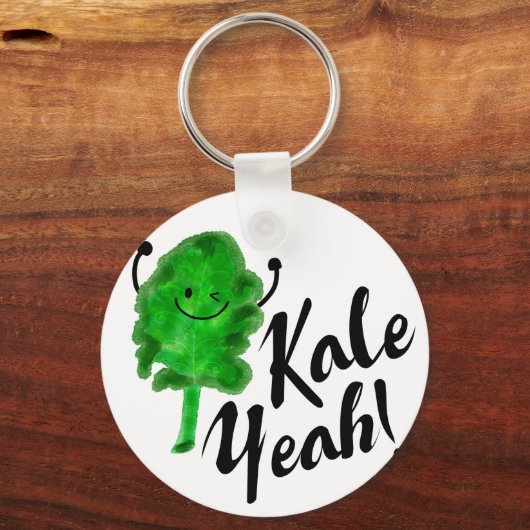 Positiv Kale Pun - Kale Yeah! Schlüsselanhänger (Vorderseite)