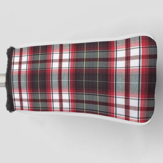 Positiv karierte Putter-Abdeckung Golf Headcover (Vorderseite)