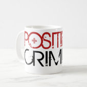 Positiv kriminell kaffeetasse (Vorderseite Links)