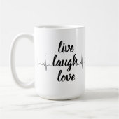 Positiv mit dieser eleganten, weißen Tasse (Links)