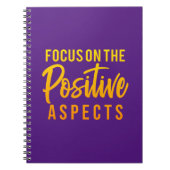 Positiv Modernes Lila Gold Abraham Hicks Zitat Notizblock (Vorderseite)