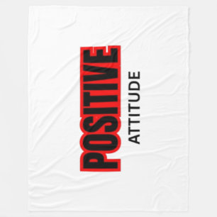 Positiv-Motivations-T-Shirt mit Typografie  Fleecedecke