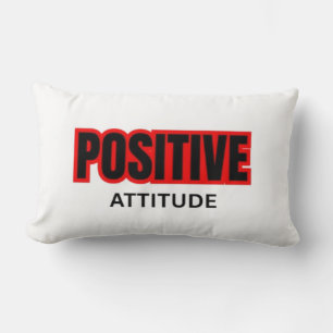 Positiv-Motivations-T-Shirt mit Typografie Lendenkissen