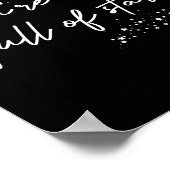 Positiv Motivierend, man ist voller Sterne Poster (Ecke)