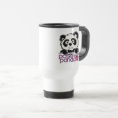 Positiv Panda (Blume) Reisebecher (VorderseiteRechts)
