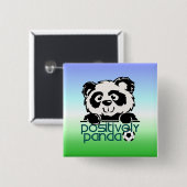 Positiv Panda (Fußball) Button (Vorne & Hinten)