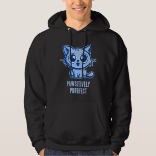 Positiv Pfoten, wunderschönes Manga-Kätzchen Hoodie