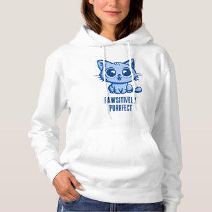 Positiv Pfotenperfect, Wunderschönes Manga Kätzche Hoodie