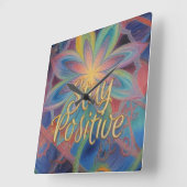 positiv quadratische wanduhr (Winkel)