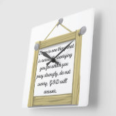 positiv quadratische wanduhr (Winkel)