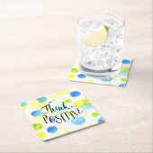 positiv rechteckiger pappuntersetzer (Vor Ort)