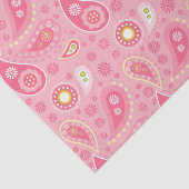Positiv rosa Paisley Seidenpapier (Ausschnitt)