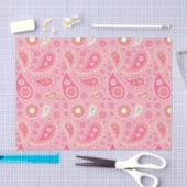 Positiv rosa Paisley Seidenpapier (Handwerk)