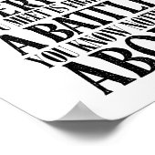 Positiv sein, dass jeder einen Kampf führt Poster (Ecke)