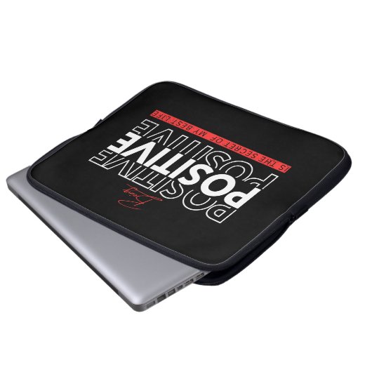 Positiv sein laptopschutzhülle (Vorne Knopf)