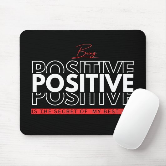 Positiv sein mousepad (Mit Mouse)