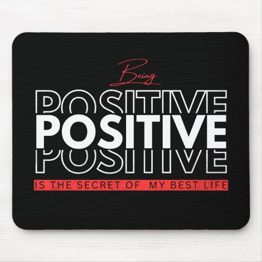 Positiv sein mousepad (Vorne)