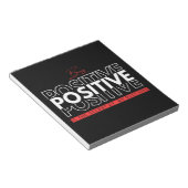 Positiv sein notizblock (angewinkelt)